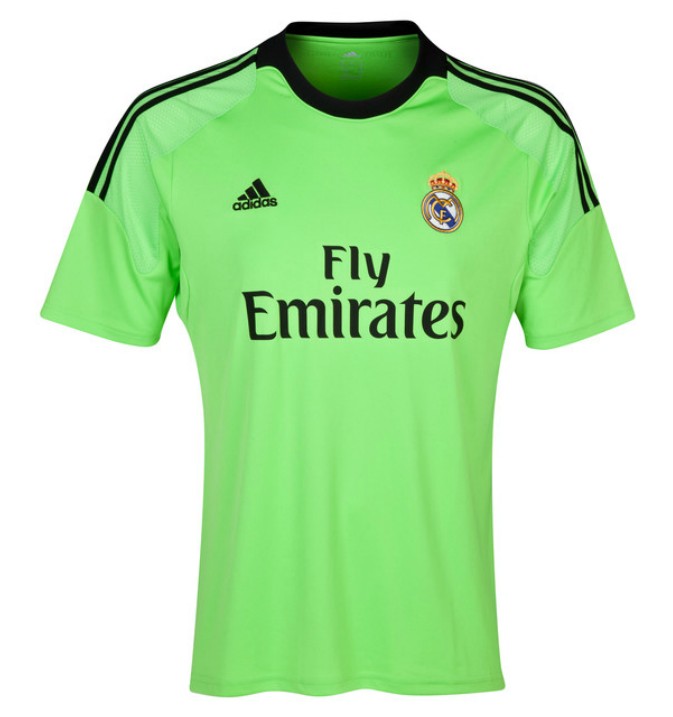 13-14 Real Madrid Goalkeeper Green Soccer Jersey Shirt